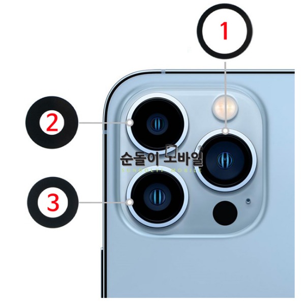 iPhone13 Pro/13 Pro Max카메라 유리+양면테이프